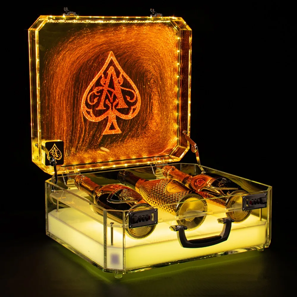 New Ace of Spade Led Luminous Champagne Cocktail Wine Display Exibir Gartle Apreser para a Festa do Clube da Night Club BAR275S