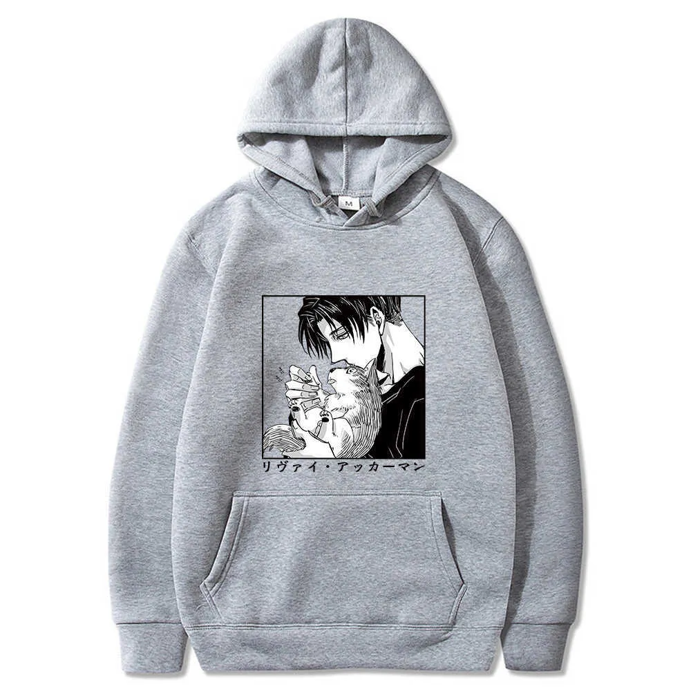 Classic Japanese Anime Attack on Titan Hoodie Funny Print Hooded Long Sleeve Autumn Pullover Comfortable Clothes joker H0910