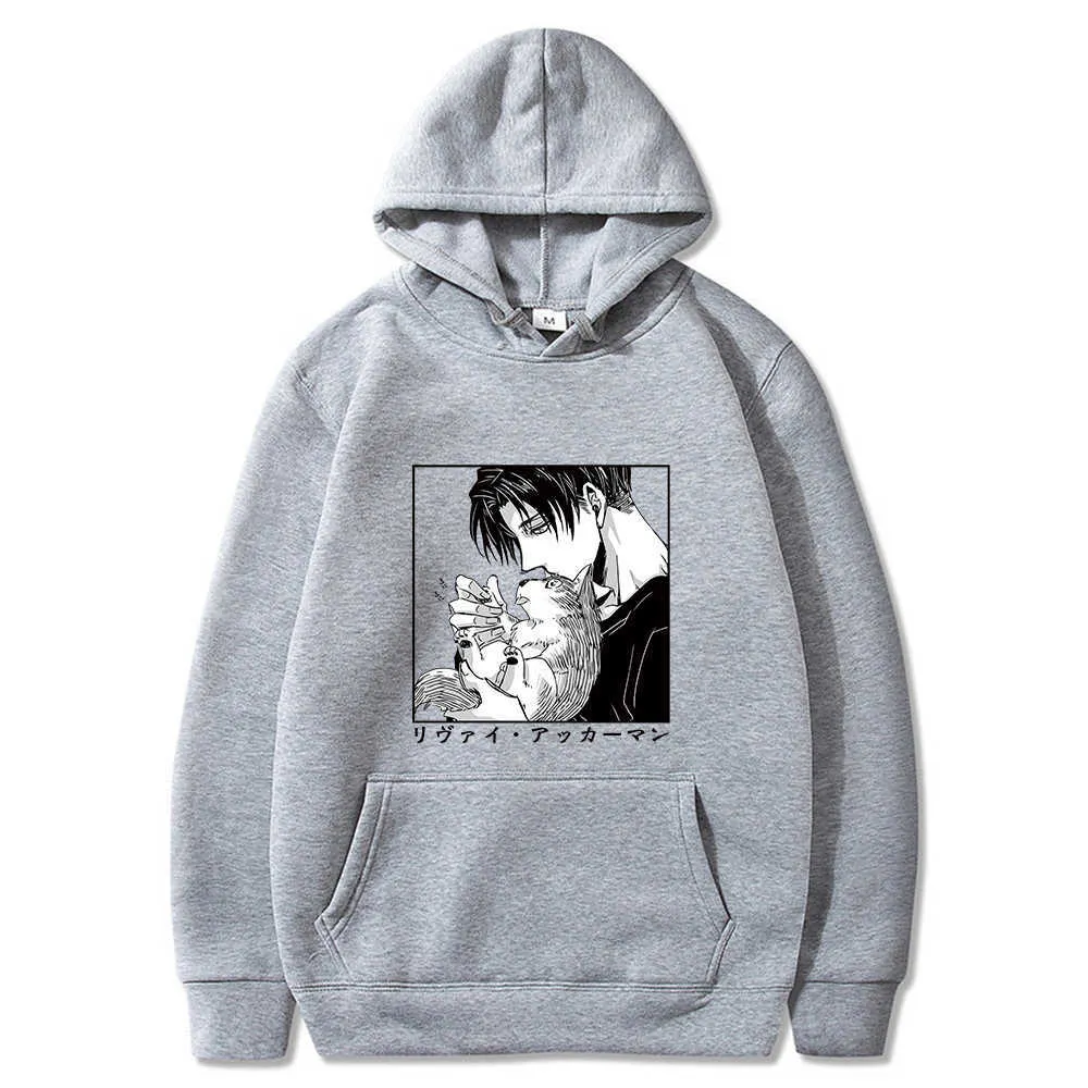 Klasyczny japoński Anime Atak na Titan Hoodie Funny Print Z Kapturem Z Długim Rękawem Jesień Pullover Wygodne Ubrania Joker H0910