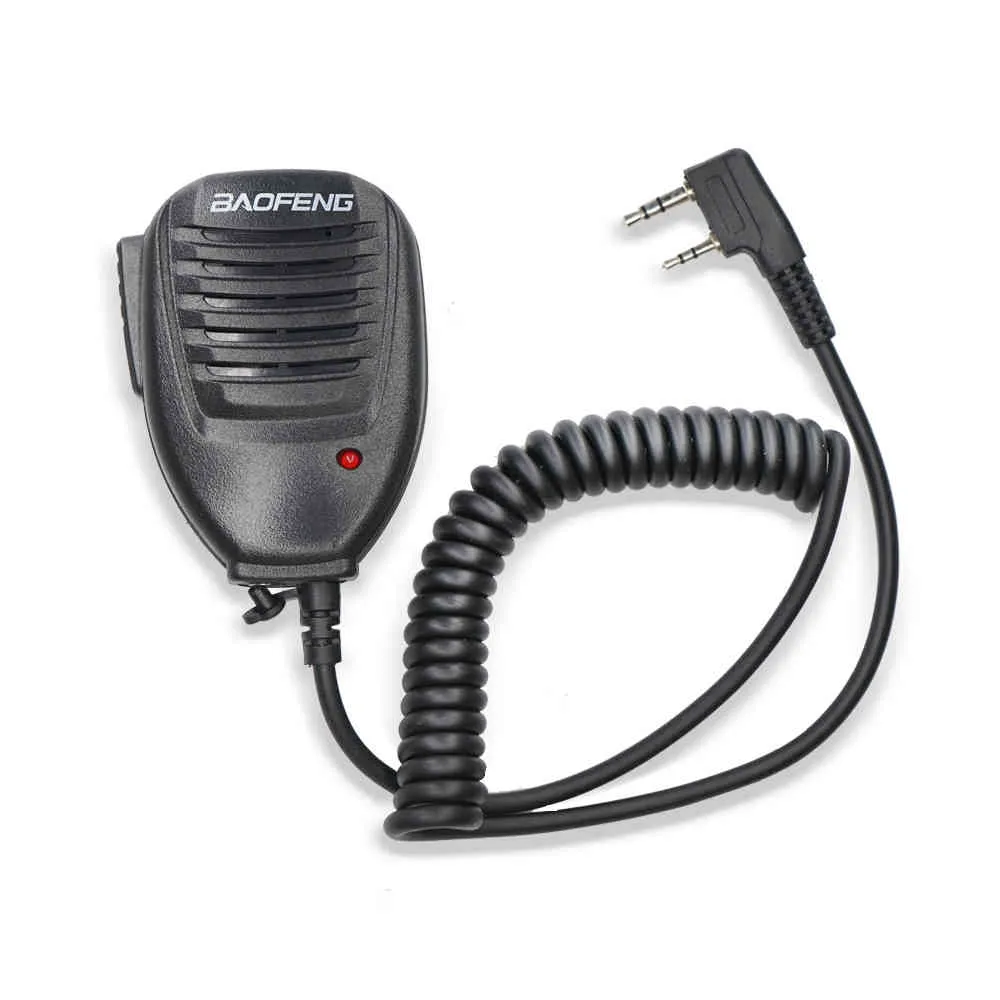 Originele UV-82 hand audio microfoon microfoon ptt voor walkie talkie BF-888S UV-82 UV-5R UV-5RPro UV-3R plus UV-6R