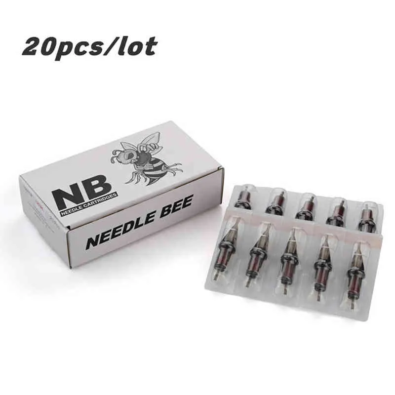 XNET NB Cartucho Agujas de tatuaje RL RS RM M1 Aguja de seguridad esterilizada desechable para máquinas Grips 211229
