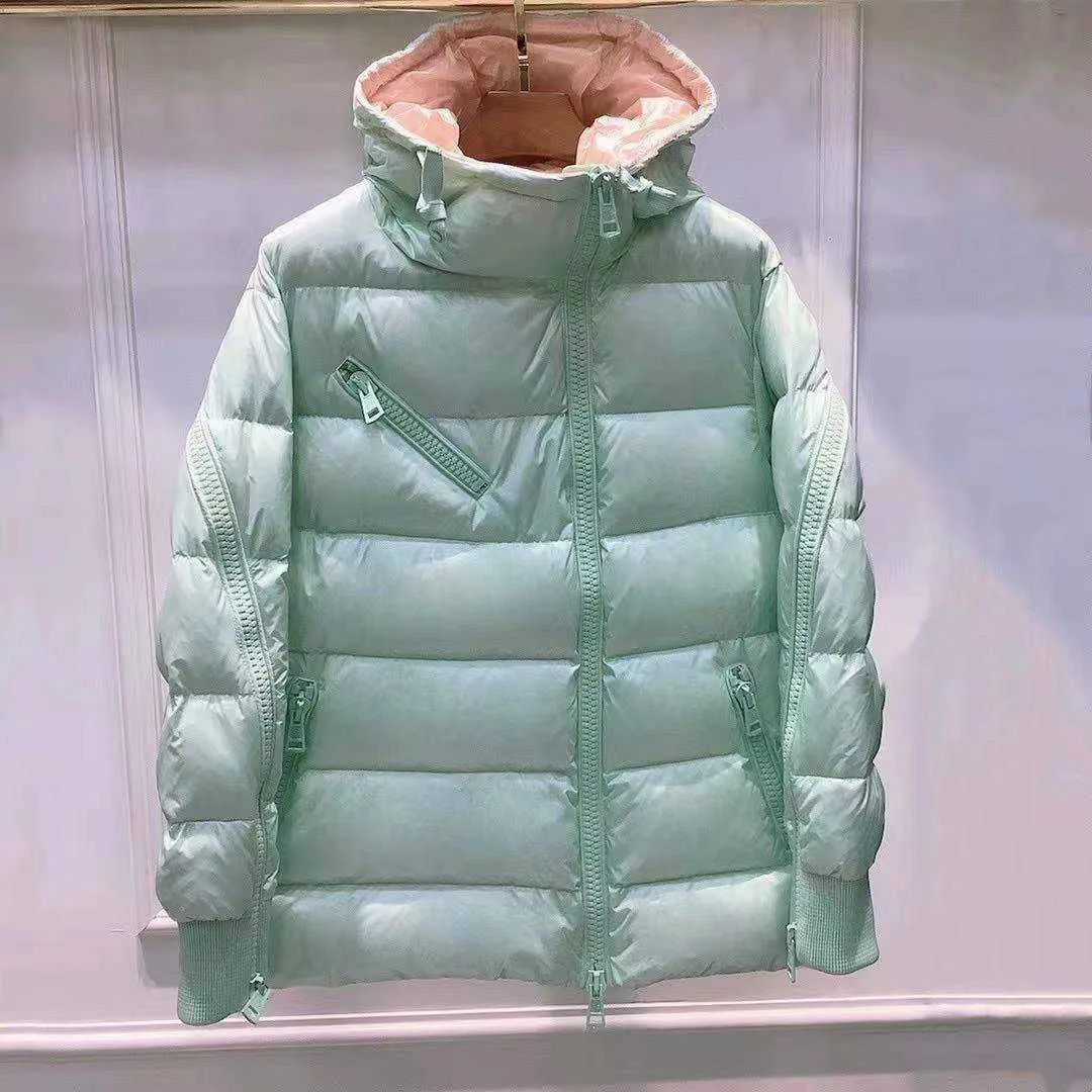 Winter Women's Down Jacket de Alta Qualidade Grande Zíper 90% Espessado Homens Quentes e Moda Frio Prova 211018