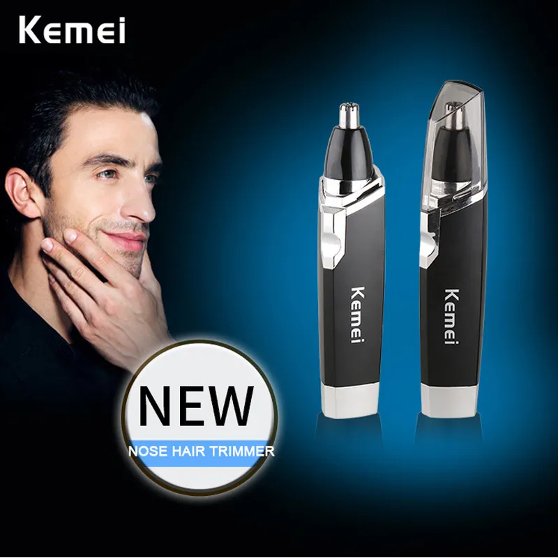 Kemei Nasal Ull implementering Klipp tvättad trimmer Clipper och hår Razor Epilator Remover Nosehair Shave