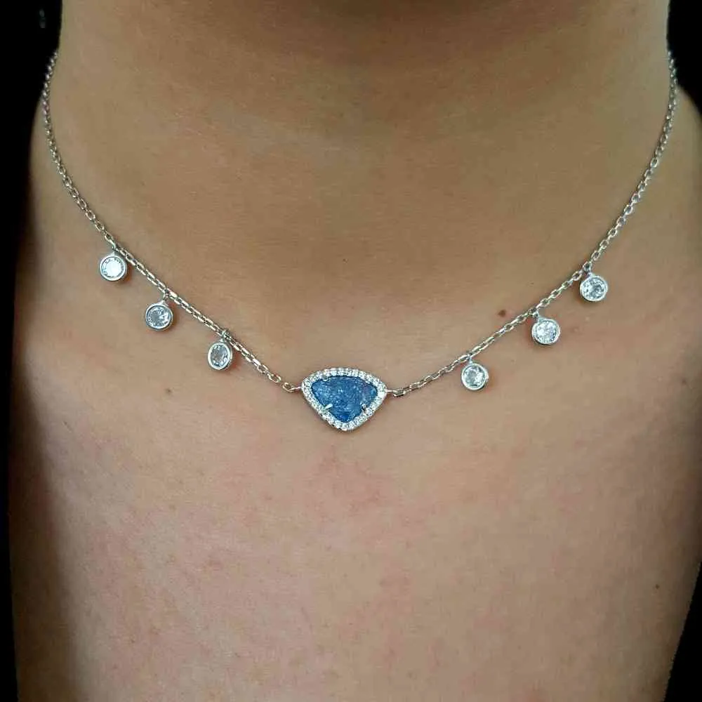 Amore Trendy 925 gioielli turchi in argento cuore zircone collana di moda le donne cervo lusso Buckhorn Designer San Valentino