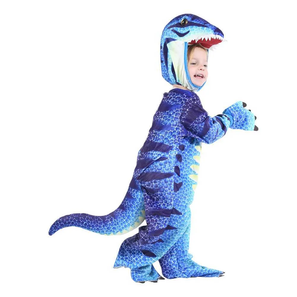 Kind Dinosaurier Cosplay Kostüm Tuch Kinder Party Halloween Kostüme Karneval Kleid für Kinder Jungen Mädchen Rolle Spielen Anzug Q0910