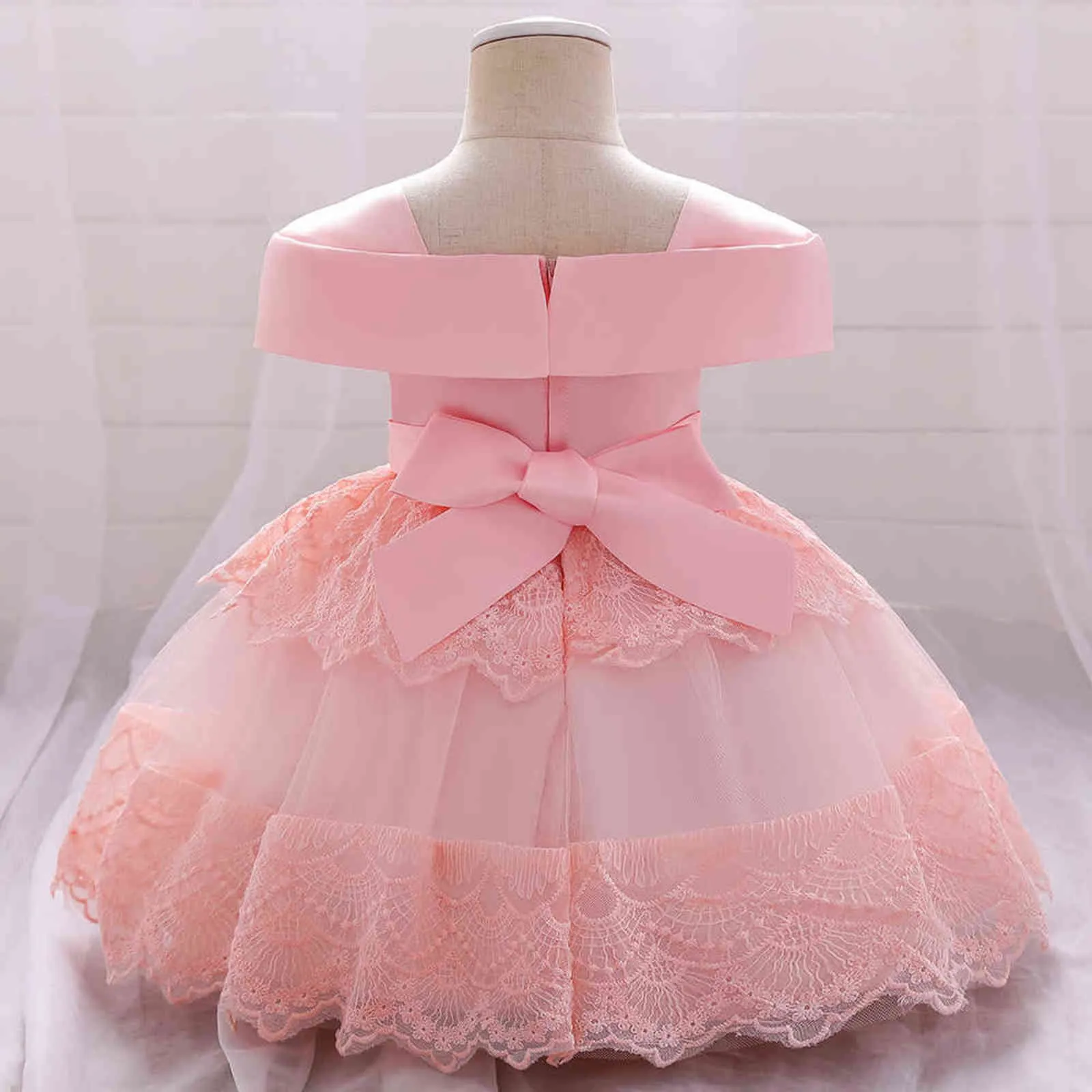 Newborn Christening Lace Dress For Baby Girl Princess Girl Dresses 1st Birthday Winter Party Christmas Dress Girl Clothes 18 24M G1129