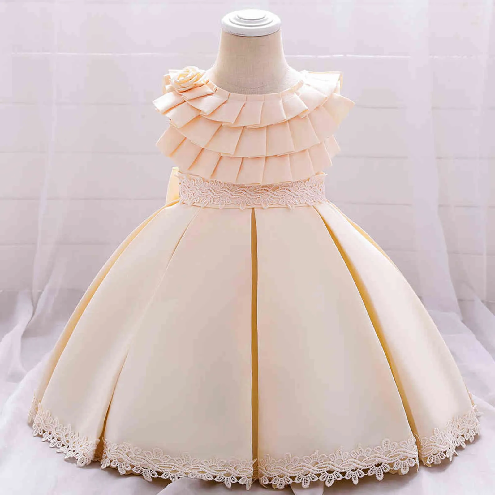 2021 Sukienka Letnia Dla 1 Rok Dziewczyna Berbeć Urodziny Princess Dresses Baby Girl Christmas Party Wedding Vestido G1129