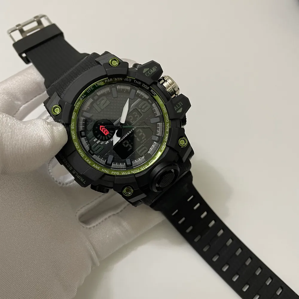 Heren luxe sporthorloges digitaal horloge leger militair schokbestendig polshorloge siliconen mode quartz klokken originele doos reloj256Z