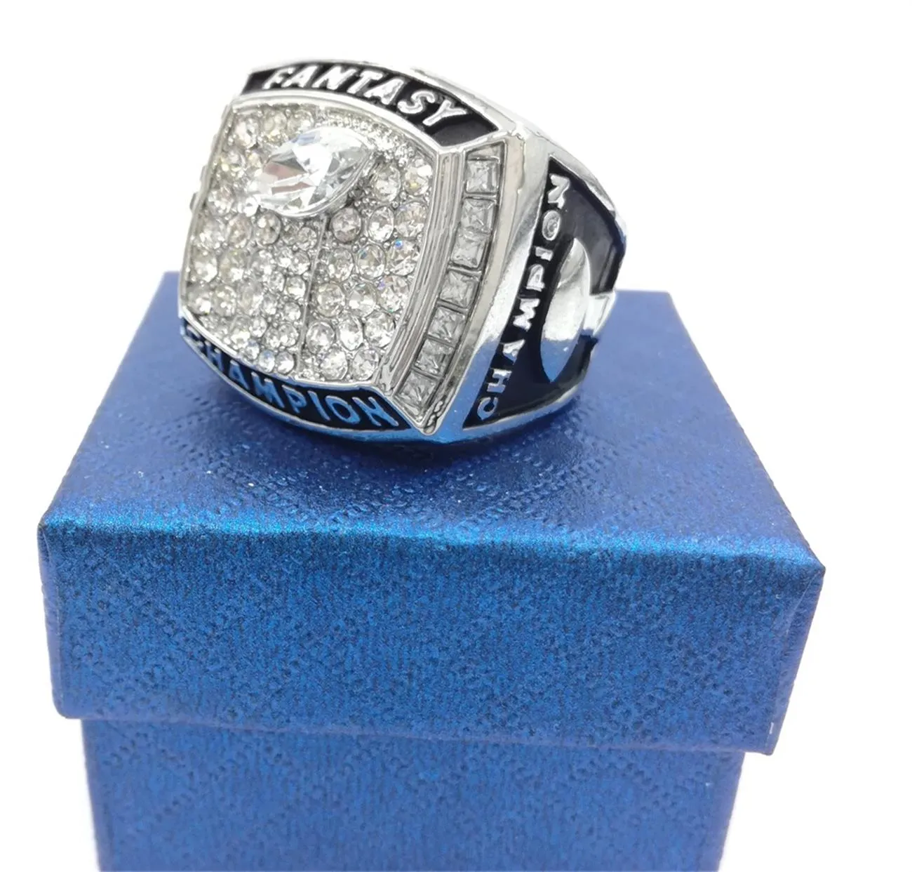 Отличное качество 2021, кольцо чемпионата фэнтези-футбольной лиги, фанатское кольцо для мужчин и женщин, подарочное кольцо, размер 8-13203x