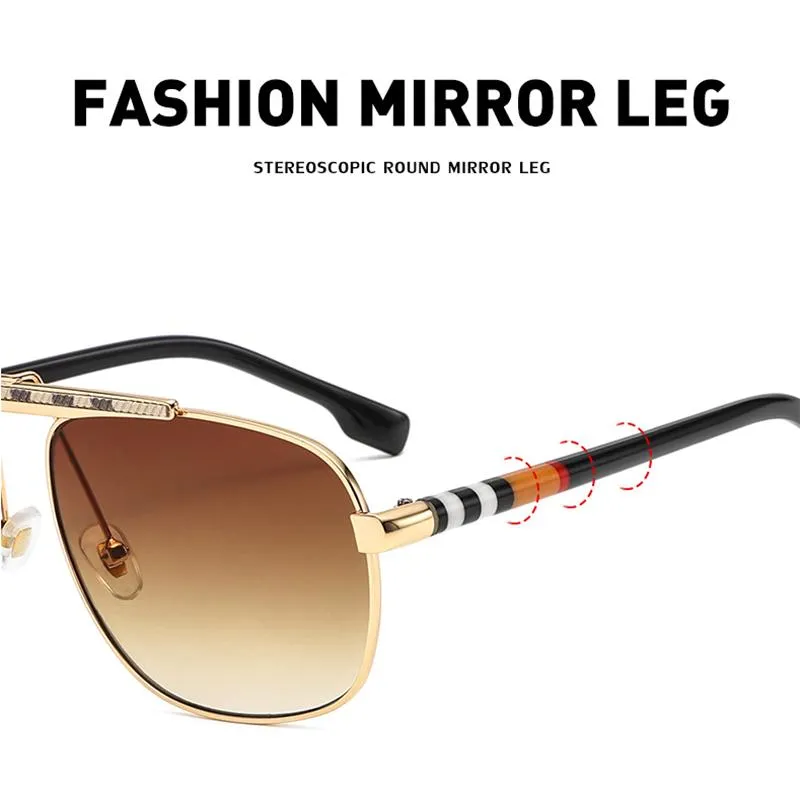 Solglasögon vintage mode UV400 för män 2022 lyx retro glasögon kvinnor maskulino luxe zonnebril heren2344