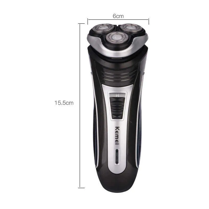Men's Rechargeable Triple Heads Floating Shaver High Quality Electric Razor Male Beard Trimmer Professional Shaving Machine 45D P0817