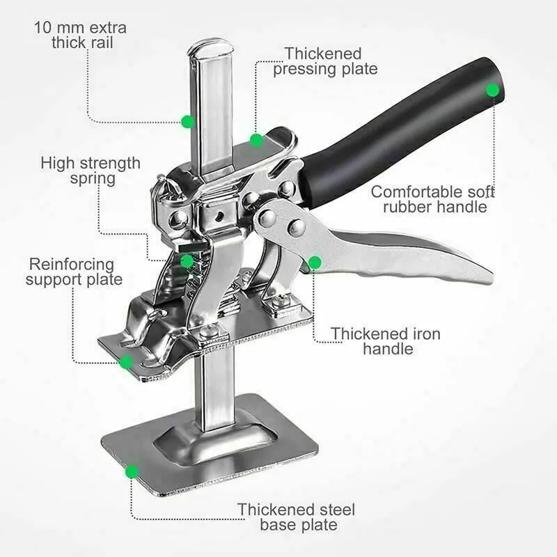 Pratico regolatore di piastrelle in acciaio inossidabile Leveling Leveling Precision Localizzatore Sollevamento Strumento di costruzione Dropship in stock269b