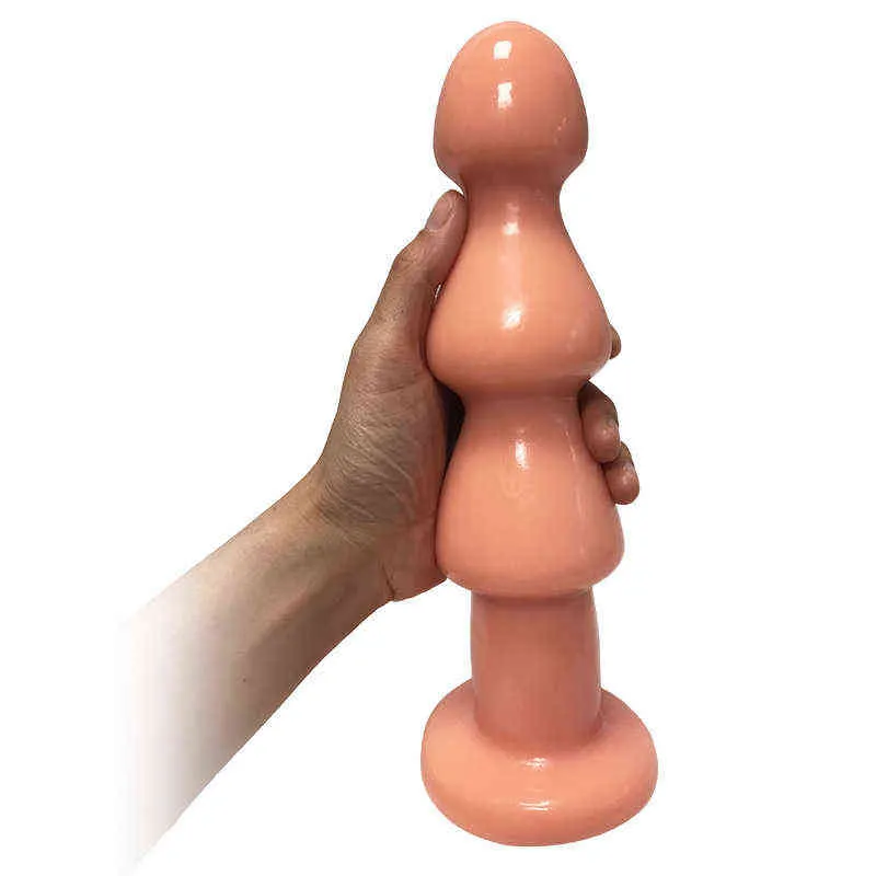 NXY Dildos Anal Toys Grand Backyard Pearl Pagoda Plug pour hommes et femmes Appareil de masturbation Chrysanthemum Massage Fun Expansion Produits pour adultes 0225