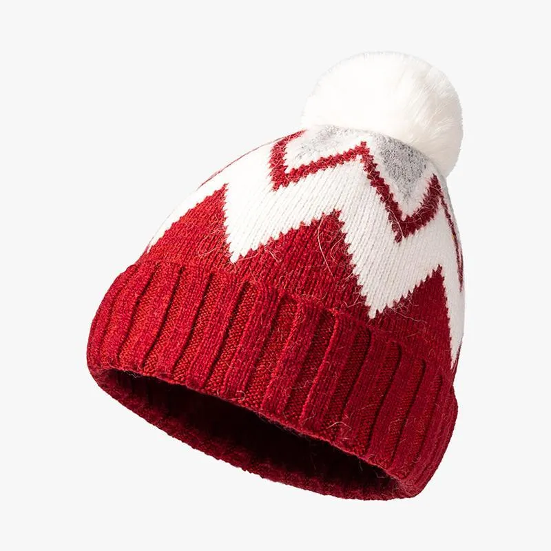 قبعة / جمجمة قبعات إمرأة كاب الشتاء قبعة دافئة متماسكة بومبوم قبعة للطقس البارد