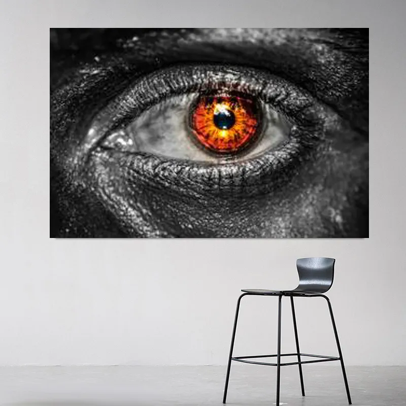 현대 장식 포스터 인쇄 인간의 눈 그림 추상 캔버스 아트 벽 그림 거실 Cuadros 장식