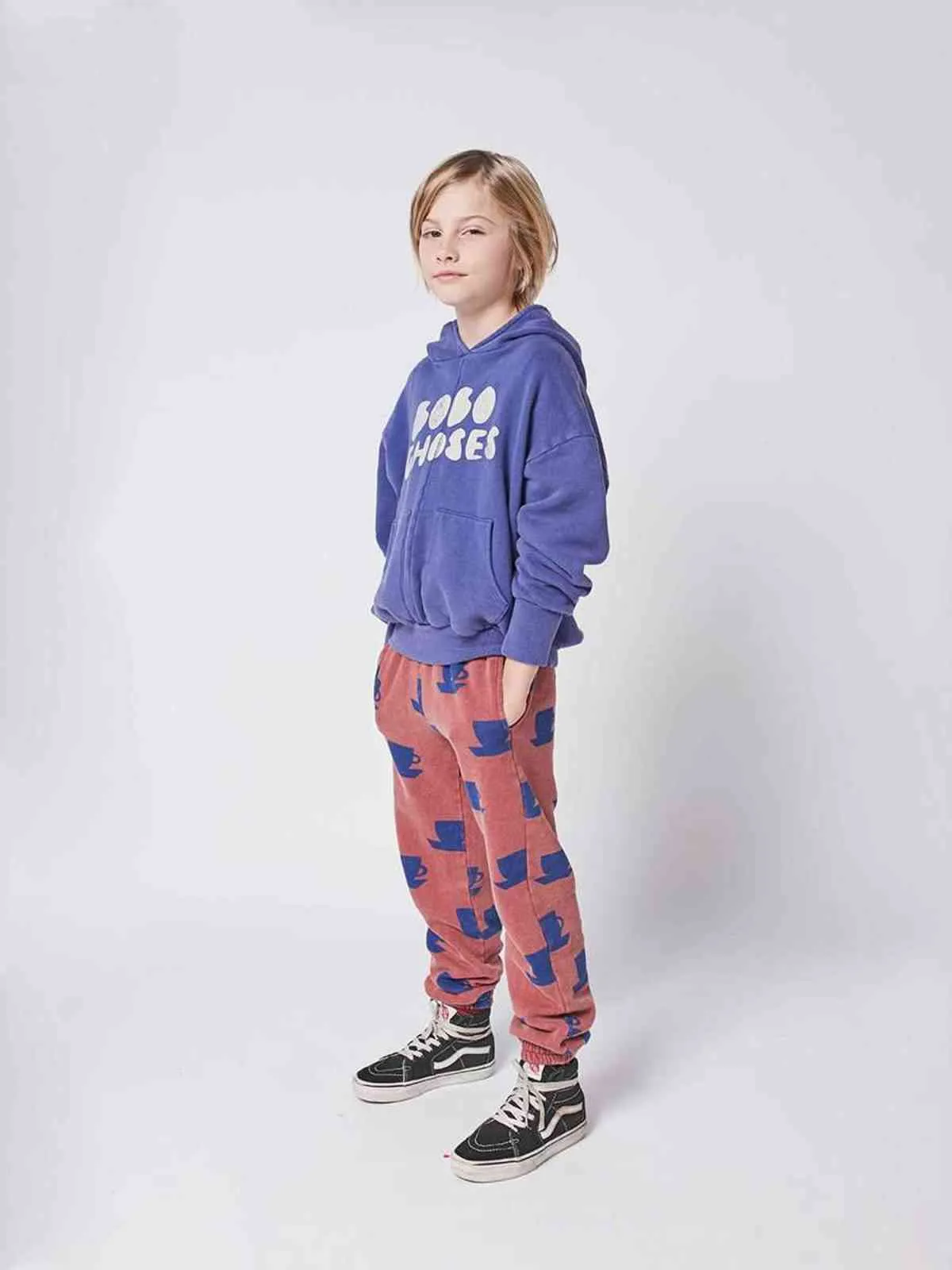Outono inverno bobo crianças menino menino moletom marca crianças roupas roxo letra padrão meninas hoodie 211029