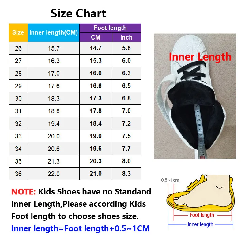 Kinder Turnschuhe Winterschuhe für Mädchen und Jungen, Kinder Mode Stiefel 5-12 Jahre Größe 26-36 Große Kinder Flats Schuh 210329