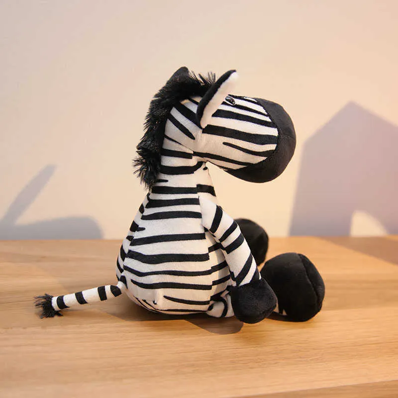 Zebra docka barn fylld plysch leksak födelsedag julklapp pojke och tjejer 25-35cm 210728