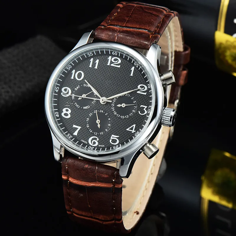 Automatisch uurwerk mechanisch horloge voor heren, alle wijzerplaat werkt met duidelijke achterkant, herenhorloges, roestvrijstalen band, functioneel polshorloge auto247L