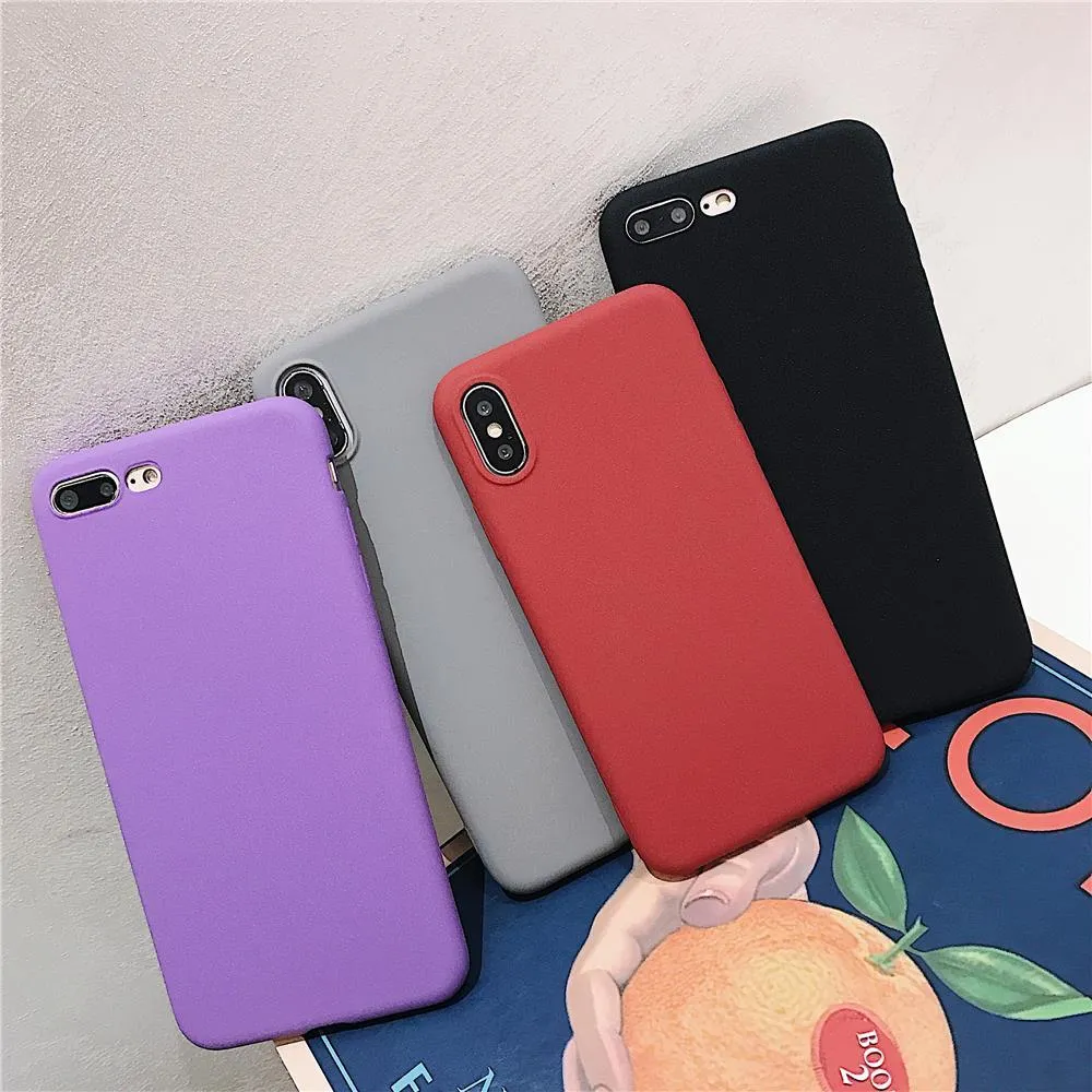 Étuis Ultra-minces en caoutchouc de grès mat pour Xiaomi Redmi Note 9 S 9 S 8T 8 T 7 Pro 8A 9A 10T Mi 10 Lite 9T couverture mince en silicone souple