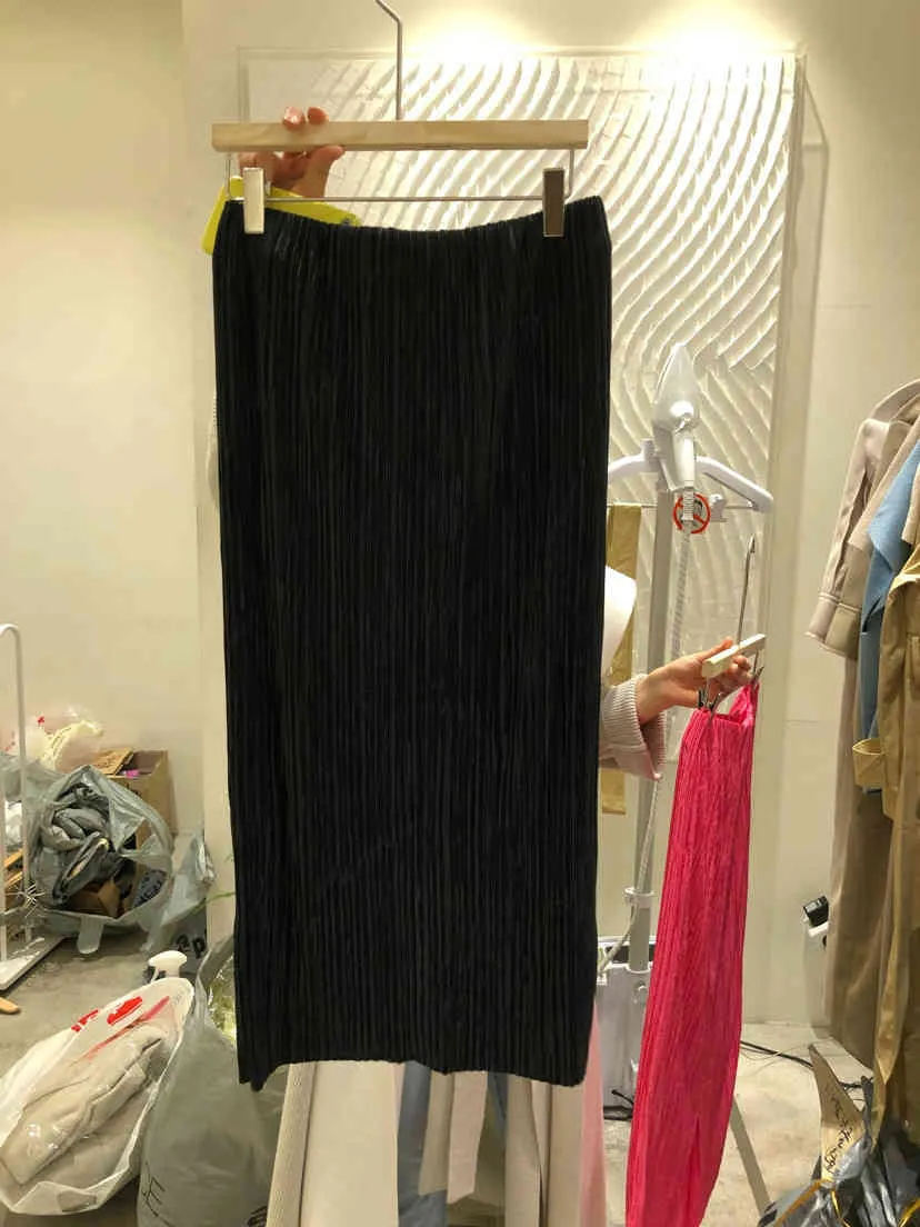 Korobov Sommar Nya Kvinnor Kjolar Preppy Style High Waist Streetwear Mujer Faldas Slim Mid Female Kjol 210430