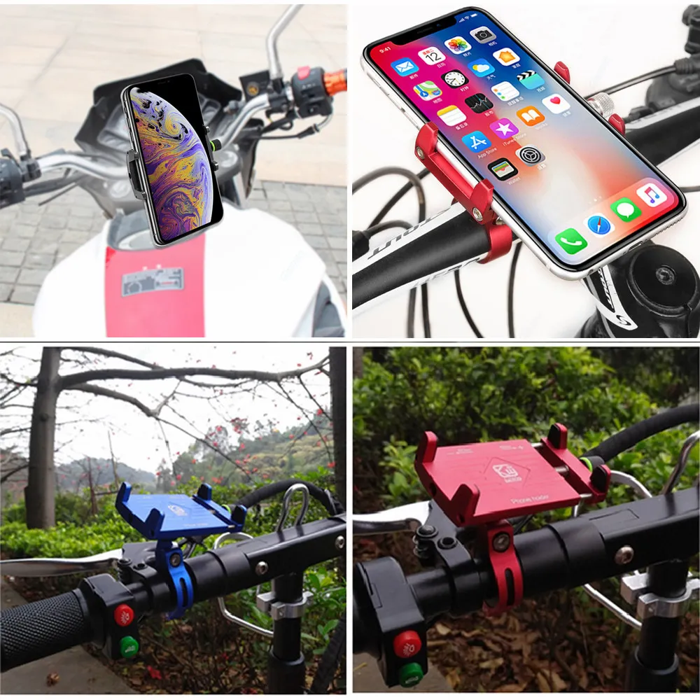 360 ° Rotation Stable Vélo Téléphone Samsung Huawei GPS Support Moto Vélo Smartphone Support Support