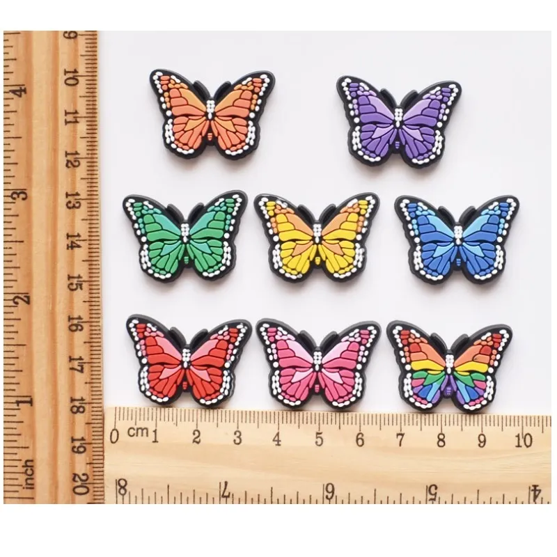 partia oryginalne buty buty akcesoria butów DIY Butterfly Buty Dekoracja Jibz For Croc Charms Bracelets Prezenty dla dzieci Prezenty 251W