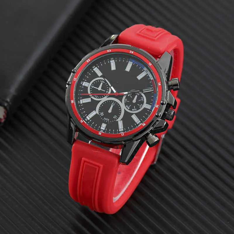 Berühmte Beliebte Marke Neue Uhren für Herren Luxus Silikon Band Uhr männer Quarz Armbanduhren Sport Uhr Relogio Masculino G1022