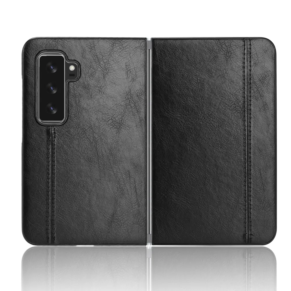 Voor Microsoft Surface Duo 2 83quot Surface Duo 81quot Case Hechtdraad Zachte Rand PU Leather Hard Telefoon Cover Case4686615