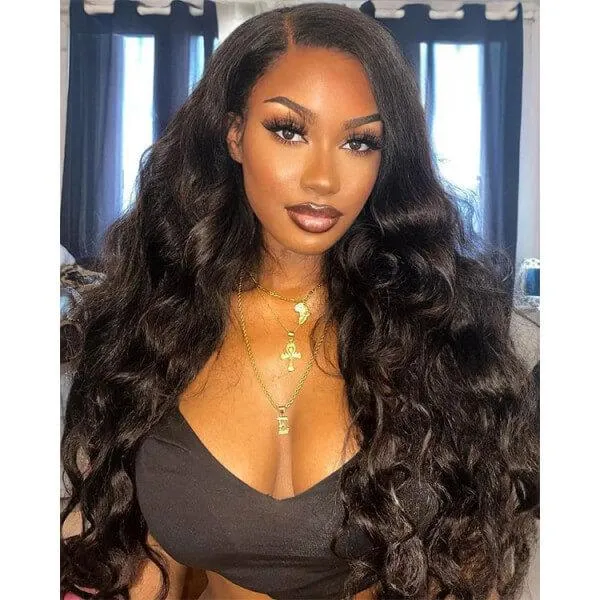 134 Lace Front Wig body Wave Human Hair wigsTransparent color B Brazilian Pre Plucked Naturalhairline Bleach Knots Big Wavy Peruv57826301