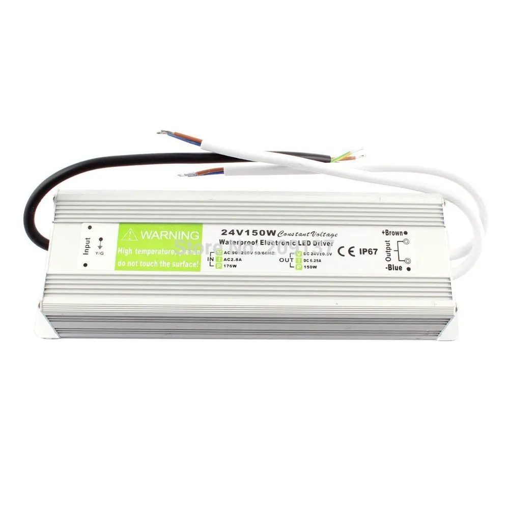 10個のDC24V 10W 20W 30W 36W 45W 50W 60W 80W 100W 120W 150W LED変圧器防水電子運転者の屋外電源