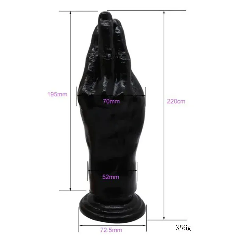 Enorme vibratore realistico HandFist giocattoli adulti del sesso anale farcito Butt Plug senza vibratore ventosa donne uomini lesbiche gay grosso cazzo X07684843