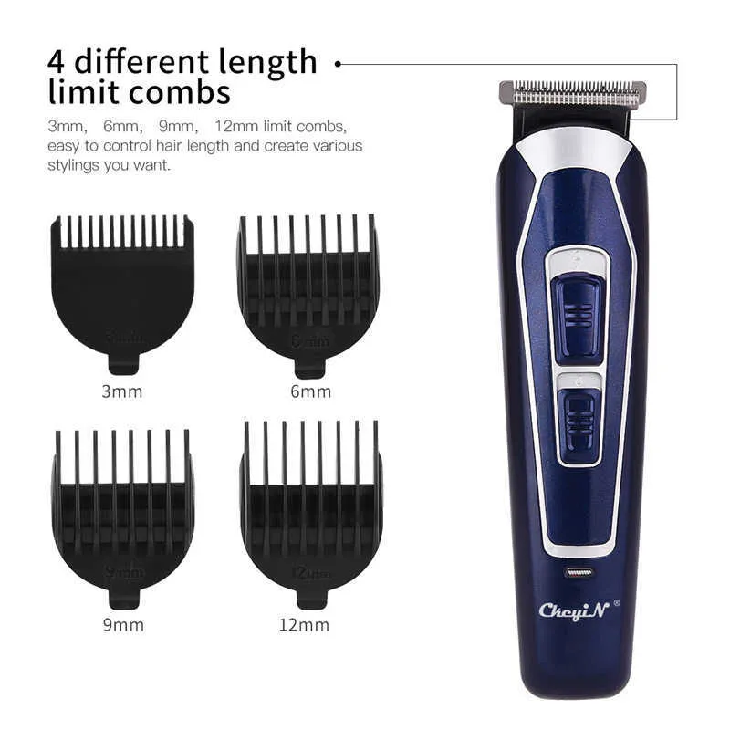 Low Noise Barber Hair Snijmachine Mannen Cordless Cutter Oplaadbare Trimmer Elektrische Cut Baard Clipper Salon Tool 220106