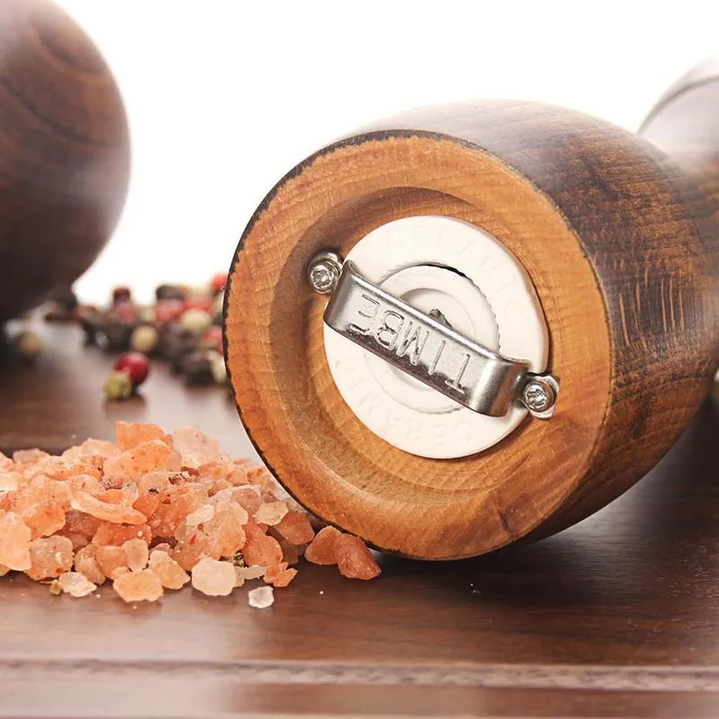 Соль соль и перца - Деревянные мельницы, Точные механизмы для гурманов Премиум Морские перцы 220311