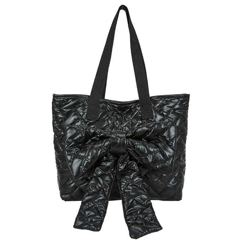 Shopping Bags Shoulder for Women Waterproof Water Soft Shopper Cotton Bag 220301