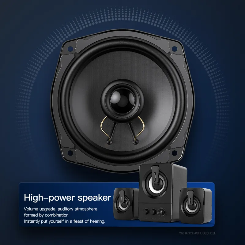 Computer 4D Surround Sound Mini Subwoofer Musik Lautsprecher Laptop Notebook PC Telefon Stereo Bluetooth Lautsprecher