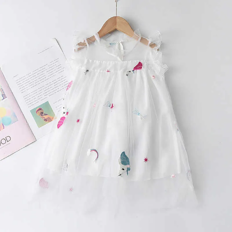 Urso líder meninas princesa vestido verão crianças vestidos vestidos de festa doce fantasia sólida crianças bebê adorável vestidos 2-7Y 210708