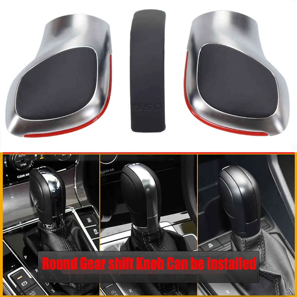 Modyfikacja Chrome Matte Gear Shift Gałka DSG Cover Cap dla VW Golf 6 7 R GTI Passat B7 B8 CC R20 Jetta MK6 GLI