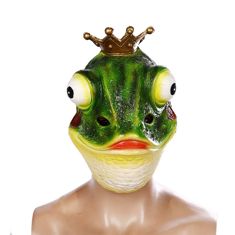 Frog Costume Cosplay Face Mask Halloween Easter Masquerade Ball Party Props Masks for Adults Men & Women ENE18003