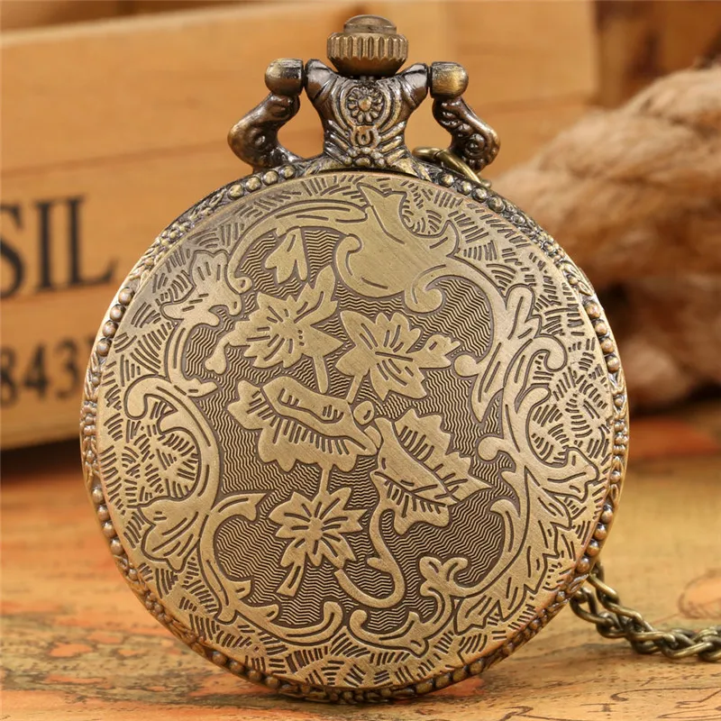 Steampunk Butterfly Design Mens Womens Quartz Analog Pocket Watch Arabic Number Dial Top Gift Pendant Clock for Kids Halsband Chai2679