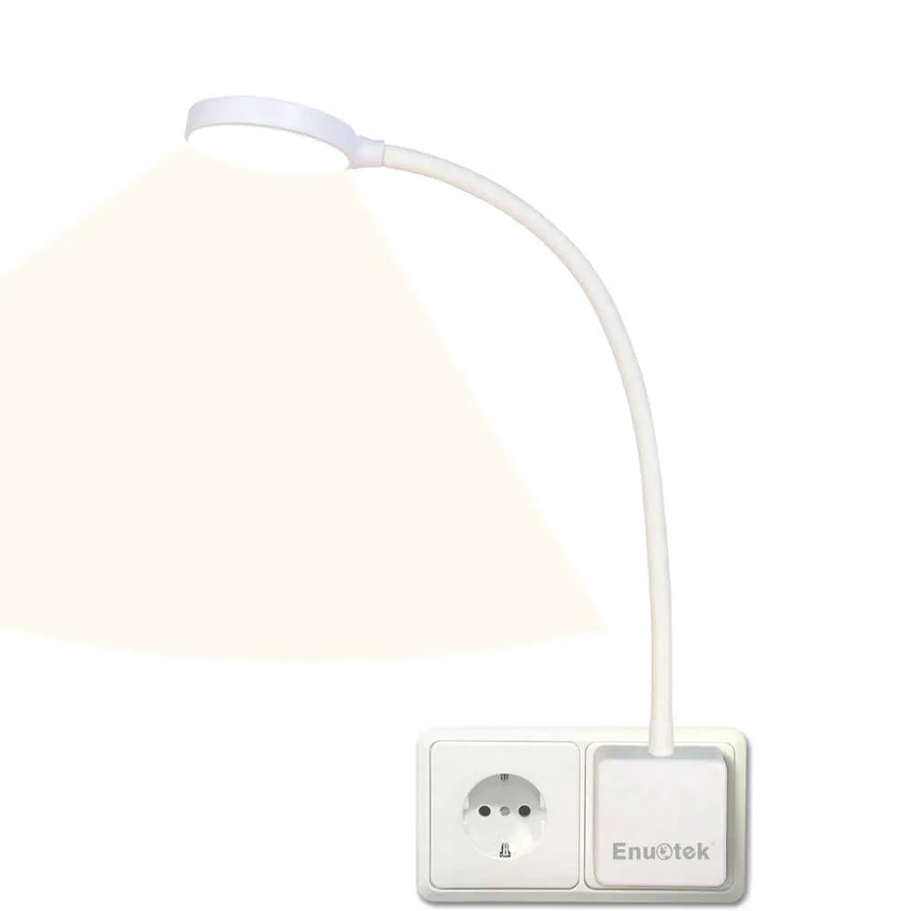 Dimmable Plug In LED Applique Murale Bras Oscillant Chevet Veilleuse 4W Éclairage Blanc Neutre 4000K Version Non Télécommandée 210724