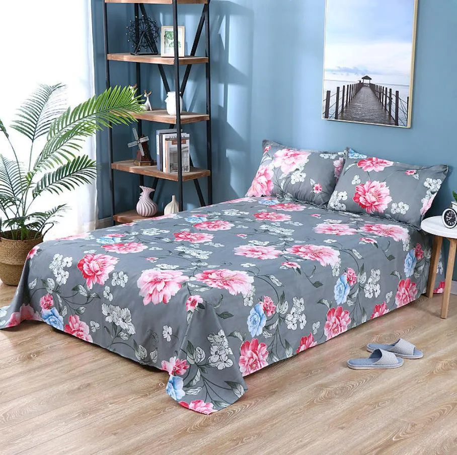 Lettre d'amour drap de lit plat simple/double literie de ménage couvre-lit de qualité drap de lit taille 1.3/1.6/2 m pas de taie d'oreiller F0117 210420