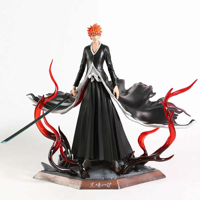 Bleach Ichigo Kurosaki 2 -й этап полой статуи из ПВХ Коллекция фигуры Аниме Модель игрушка Q0722315Z3256925