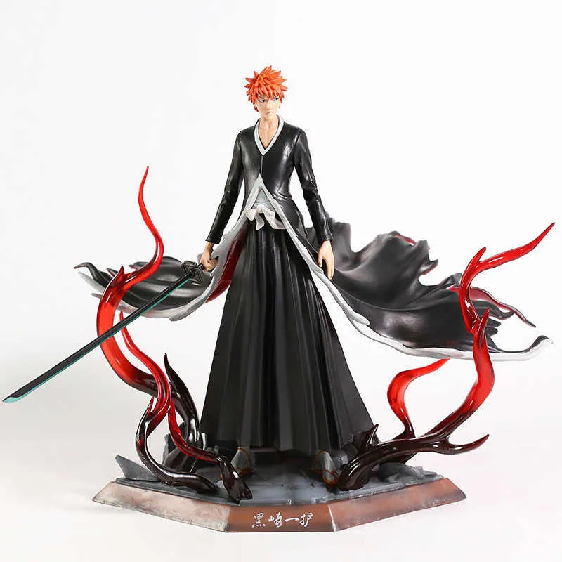 Bleichmittel Ichigo Kurosaki 2. Stufe Hollow Ver Statue PVC -Kollektion Anime -Modell Spielzeug Q07222470526