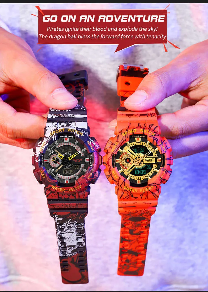 G Style Shock Dual Display Sport Watch für Männer Luxus Gshock Digitale Uhr AAA Multifunktionale elektronische wasserdichte Watchi24H1270289