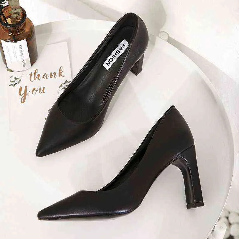Klänning skor zapatos de vestir para mujer calzado de tacón superalto puntiagudos náuticos färg negro 8424n talla grande 220309