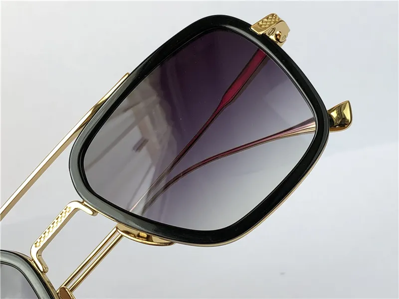 Man solglasögon modedesign solglasögon 006 fyrkantiga enkla ramar vintage popstil uv 400 skyddande utomhus topp eyewear255k