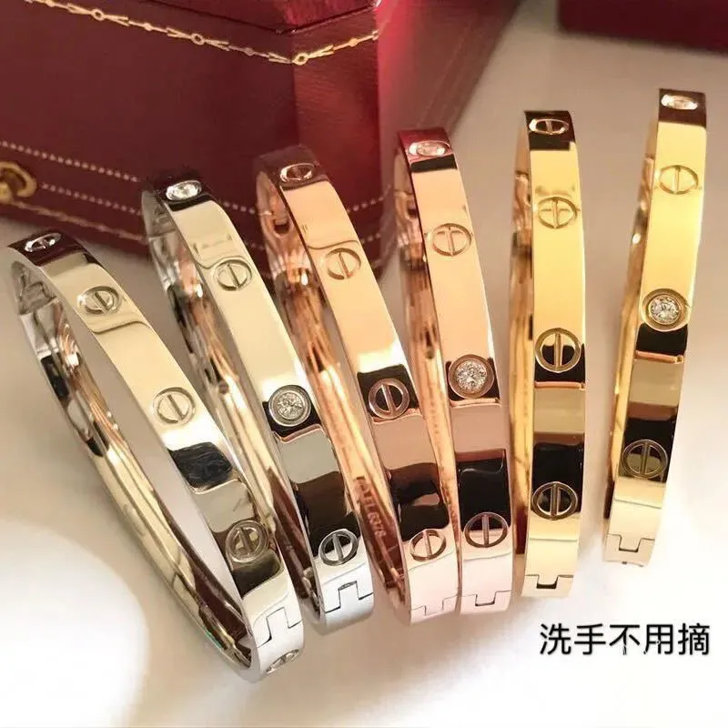 Mooie Geit Accessoires Carhome Love Couple Armband Dames Ins NonFading Rose Gold 18K Armband Heren Populair Online Rood Korea2592432