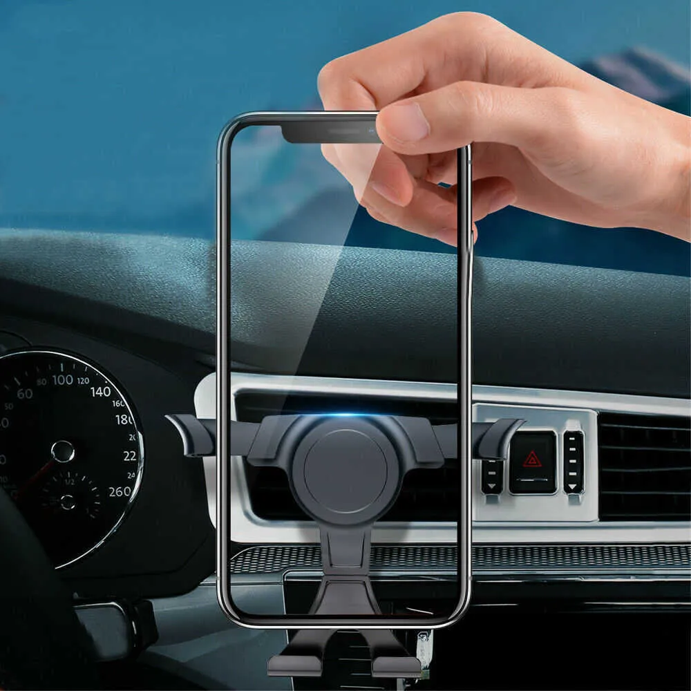 Telefoonhouder Auto Lock Autotelefoonhouder Ontluchter Clip Mount Stand Geen magnetische zwaartekracht Mobiele telefoonstandaard Ondersteuning in auto1940727