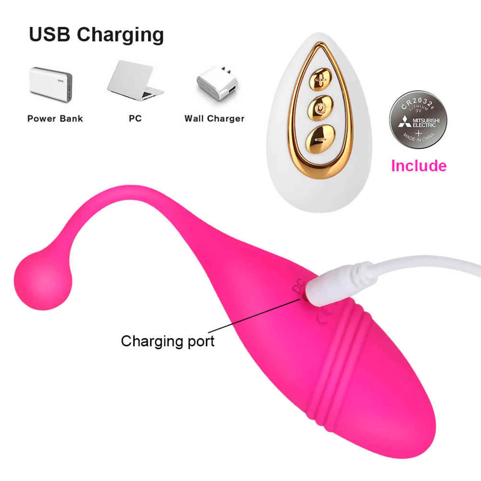 NXY Drahtlose Sex Spielzeug Vibratoren Für Frauen Anal Plug Klitoris Massage l Kugeln Weibliche Sextoys Erwachsene Produc_voghion.com